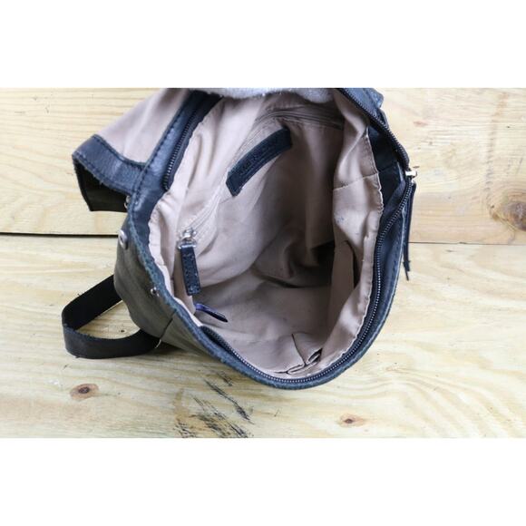 American Leather Co Backpack Black Leather Liberty Bag - Picture 5 of 12